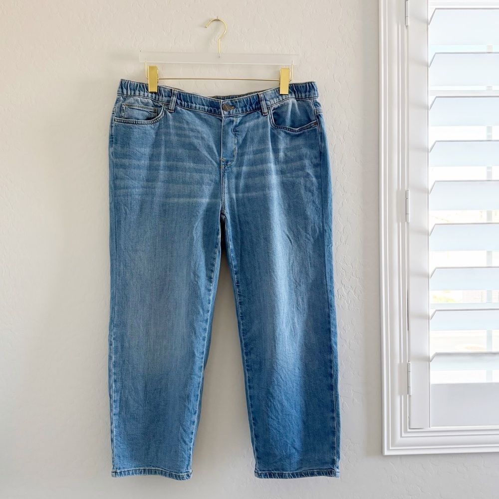 J.Jill Pure Jill Relaxed Ankle Crop Jeans Size XL Petite - Picture 5 of 10